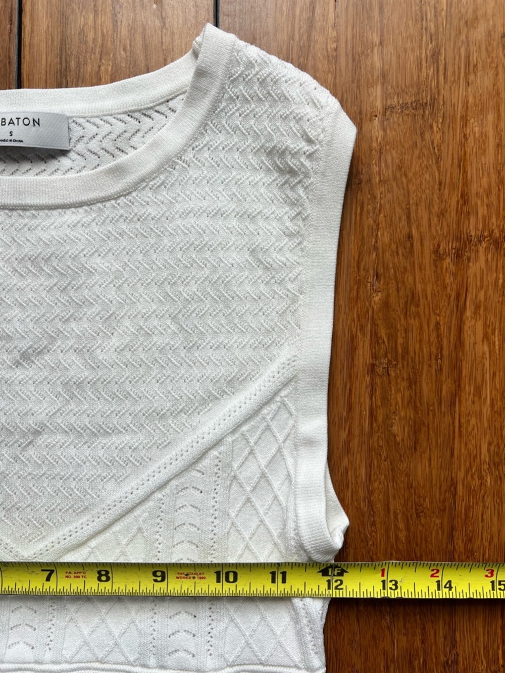 Babaton Pointelle Cropped Tank Size S - Picture 4 of 7